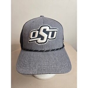 47 Brand OSU Oklahoma State Cowboys Mesh Trucker Hat Gray Adjustable OSFA